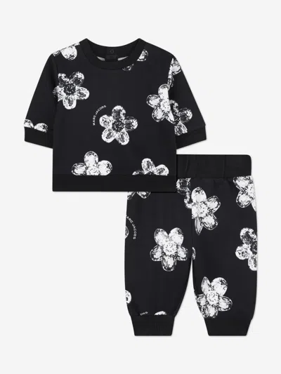 Marc Jacobs Baby Girls Daisy Print Tracksuit In Black