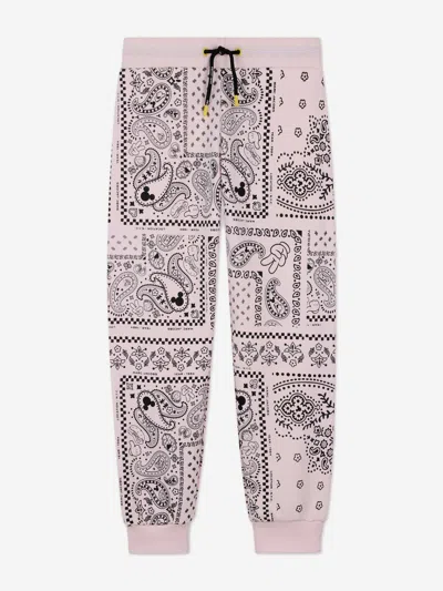 Marc Jacobs Girls Disney's Mickey Mouse Bandana Joggers In Pink