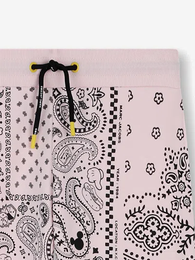 Marc Jacobs Girls Disney's Mickey Mouse Bandana Joggers In Pink