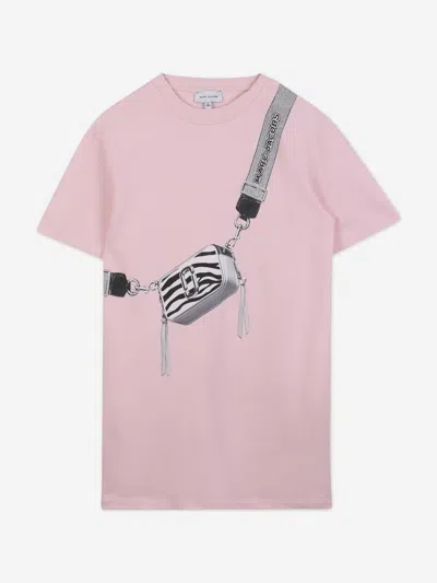 Marc Jacobs Girls Snapshot Bag Print T-shirt In Pink