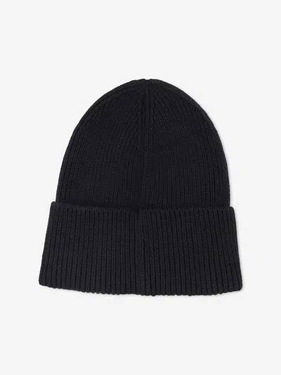 Marc Jacobs Boys Logo Knitted Beanie Hat In Black