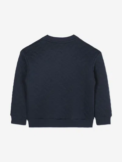 Kenzo Boys Weave Patterned Tracksuit In Blue