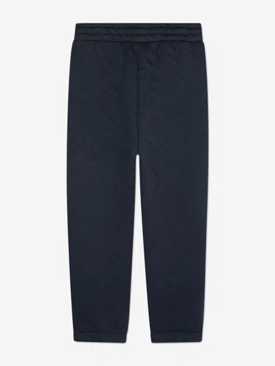 Kenzo Boys Weave Patterned Tracksuit In Blue