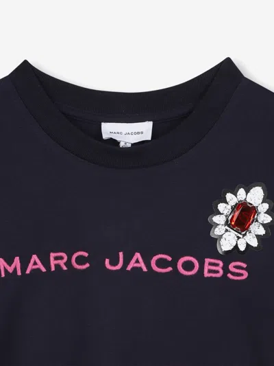 Marc Jacobs Girls Embroidered Logo T-shirt In Black