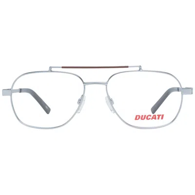 Ducati Gray Metal Glasses Men's (frames) In Silver
