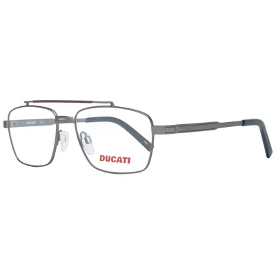 Ducati Gray Metal Glasses Men's (frames) In Silver