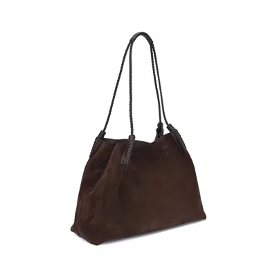 Etro Brown Calf Leather Bos Taurus Shoulder Women's Bag In Brown