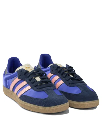 Adidas Originals Low-cut Sneakers Featuring Iconic Stripes In Blue