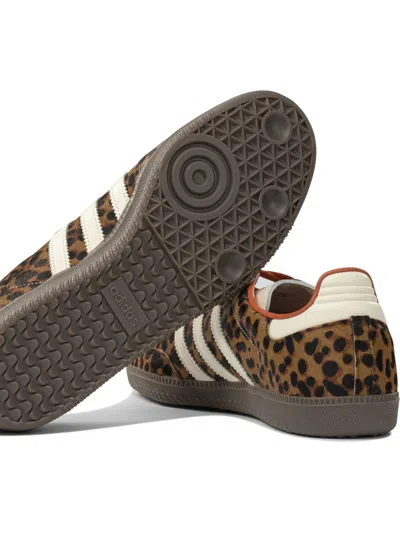 Adidas Originals Celine Low Lace-up Sneakers With Triomphe In Animal Print