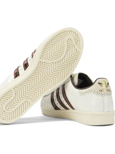 Adidas Originals Adidas X Wales Bonner Adidas X Wales Bonner Superstar Croc Leather Sneakers In White
