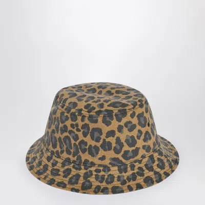 Adidas Originals Leopard Print Bucket Hat Brown In Animal Print