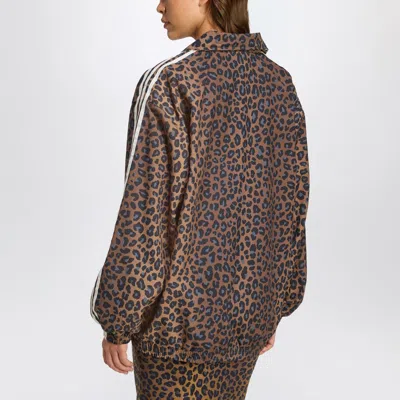 Adidas Originals Sweatshirt Leopard Firebird Oversized In Animal Print