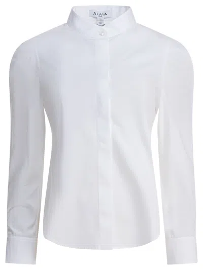 Alaïa Balloon Shirt In White