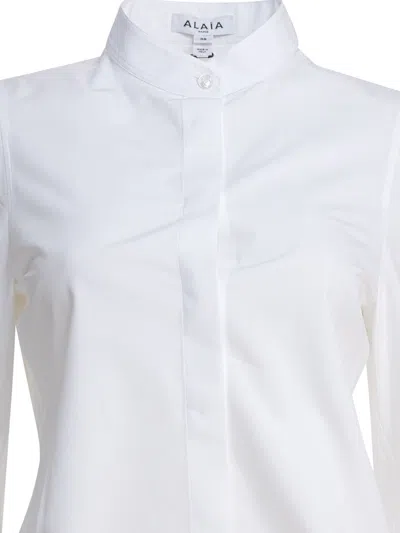 Alaïa Balloon Shirt In White