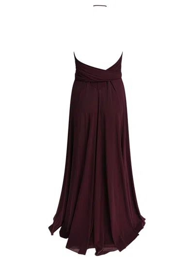 Alaïa Jersey Crossover Dress In Red