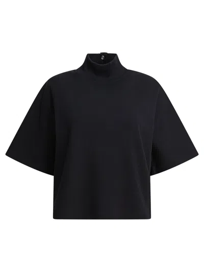 Alaïa T Shirt With High Neck In Black
