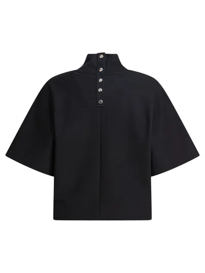 Alaïa T Shirt With High Neck In Black