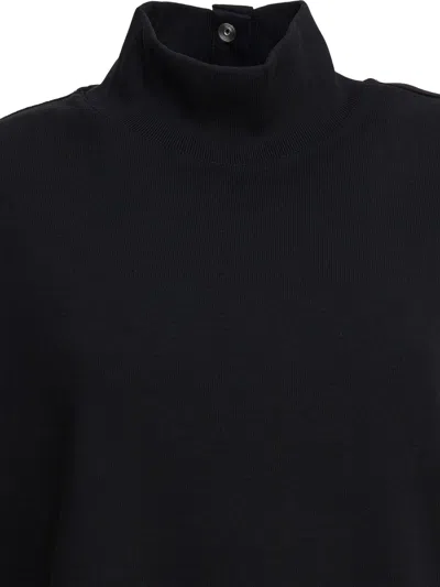 Alaïa T Shirt With High Neck In Black