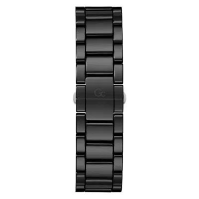 Gc Black Ceramic Sport Watch In Black