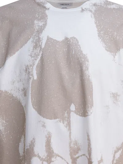 Alexander Mcqueen Mcqueen Skull Print Graphic T-shirt In White