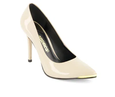 Andrea Women's Pointed Toe Stilettos 63424 In Neutral