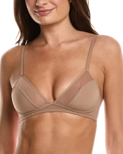Wolford Sheer Opaque Bralette In Neutral