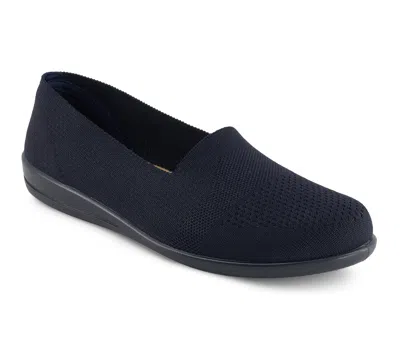 Andrea Women's Top Comfort Textile Moccasins 88531 In Blue