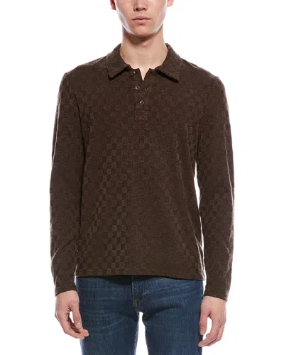 Paisley & Gray Polo Sweater In Brown