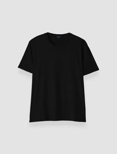 Joseph Cotton Silk Jersey T-shirt In Black