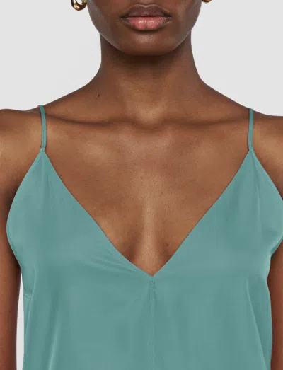 Joseph Aragon Soft Cotton Silk Top In Blue
