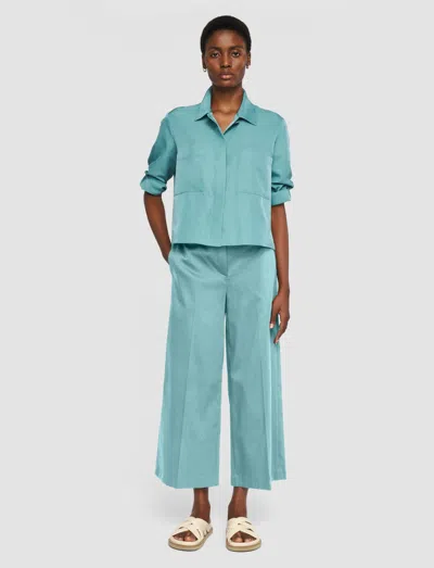 Joseph Temple Light Gabardine Stretch Trousers In Blue