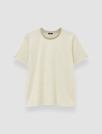 Joseph Cotton Silk Jersey T-shirt In Neutral