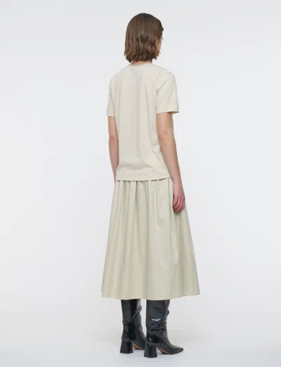 Joseph Cotton Silk Jersey T-shirt In Neutral