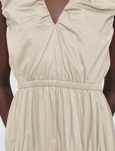 Joseph Sembat Cotton Sateen Dress In Neutral