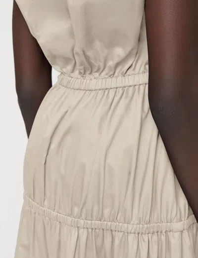 Joseph Sembat Cotton Sateen Dress In Neutral