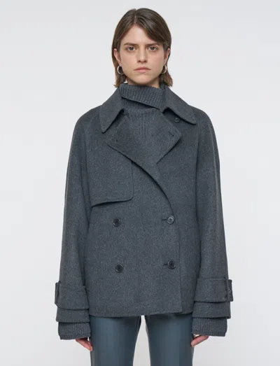 Joseph Marne Double Face Cashmere Coat In Gray