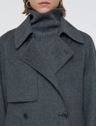 Joseph Marne Double Face Cashmere Coat In Gray