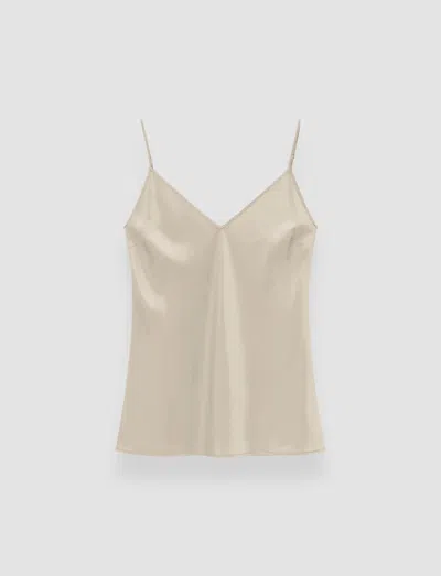 Joseph Clea Silk Satin Camisole In Neutral