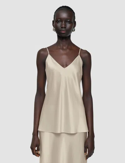 Joseph Clea Silk Satin Camisole In Neutral