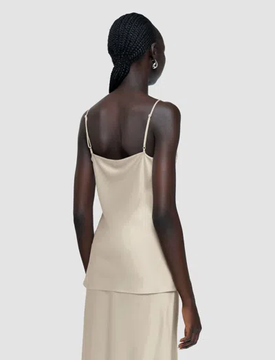 Joseph Clea Silk Satin Camisole In Neutral