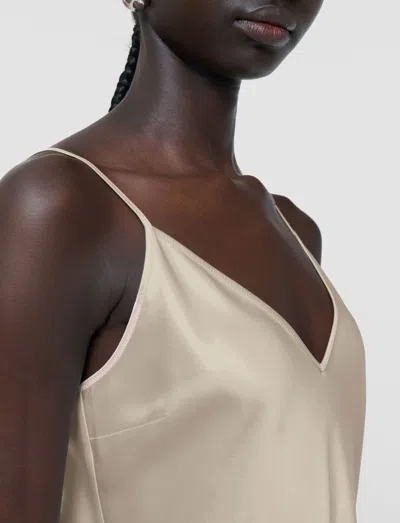 Joseph Clea Silk Satin Camisole In Neutral