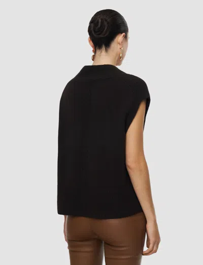 Joseph Mena Pure Cashmere Vest In Brown