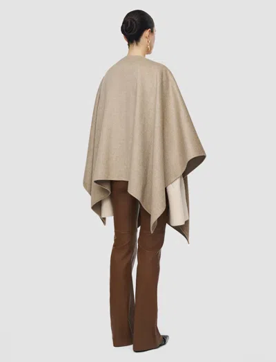 Joseph Cassidy Double Face Cashmere Cape In White