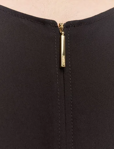 Joseph Hills Crepe Dress In Brown