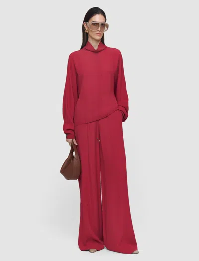 Joseph Buick Crepe Blouse In Pink