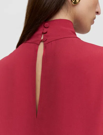 Joseph Buick Crepe Blouse In Pink