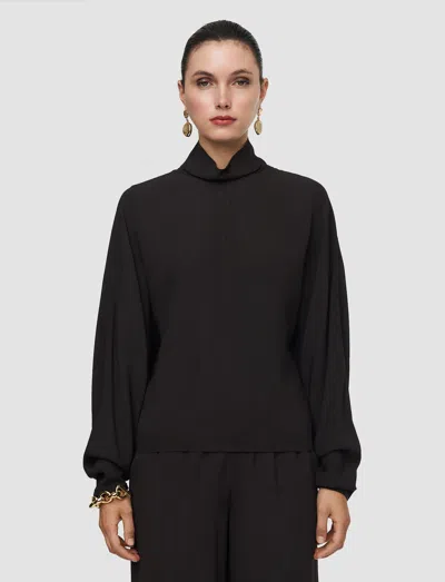 Joseph Buick Crepe Blouse In Brown