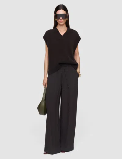 Joseph Dee Crepe Trousers In Brown