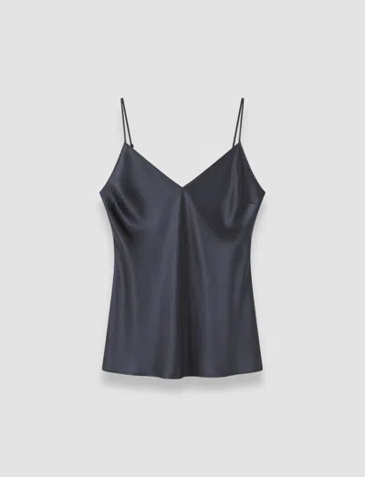 Joseph Clea Silk Satin Camisole In Blue