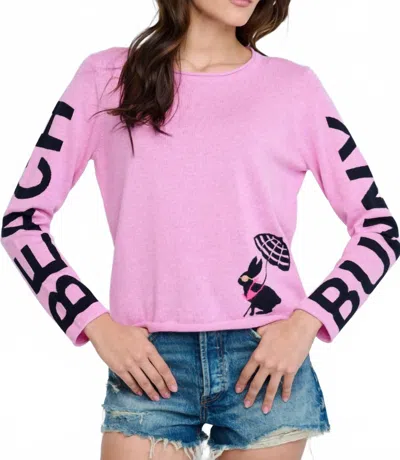 Lisa Todd Beach Bunny Sweater In Iced Orchid In Purple
